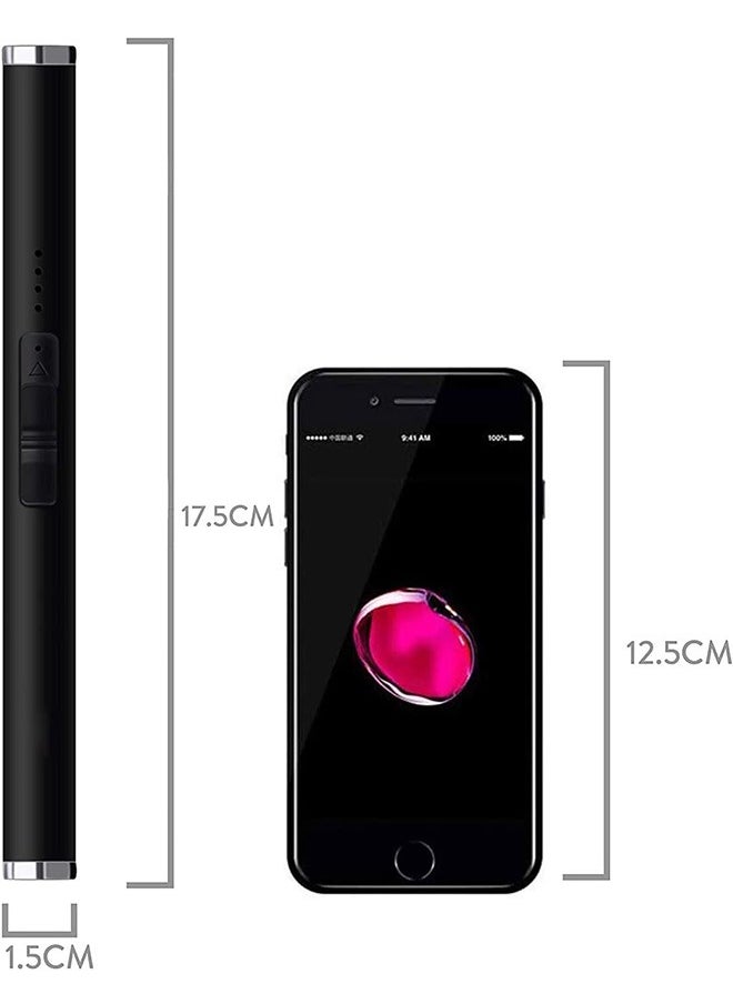 Garlo - Lighter Candle, Lighter Electric Arc Coil with Upgrade Battery Indicator Triple Safety Rechargeable Flameless Windproof Portable 6.89IN Stainless Steel No Spark&Smell Pocket Size - Image 1