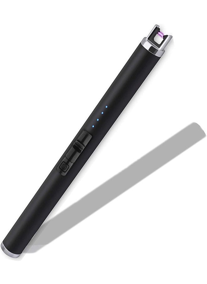 Garlo - Lighter Candle, Lighter Electric Arc Coil with Upgrade Battery Indicator Triple Safety Rechargeable Flameless Windproof Portable 6.89IN Stainless Steel No Spark&Smell Pocket Size - Image 1