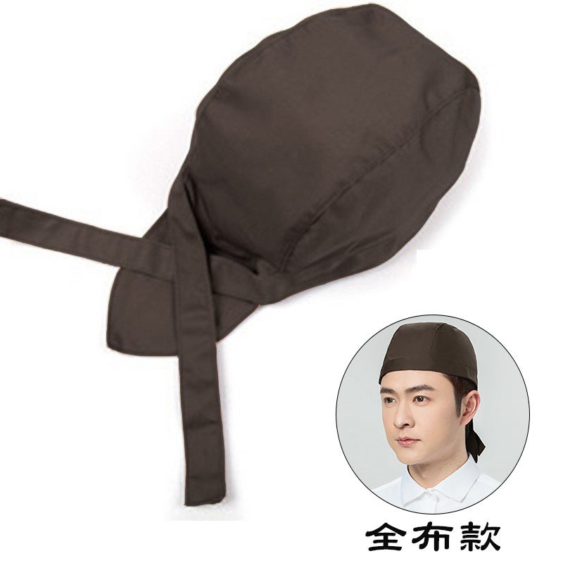 Breathable Mesh Japanese Food Shop Pirate Hat Catering Waiter Work Hat Chef Hat Beret Men And Women Baotou Hat - Image 1