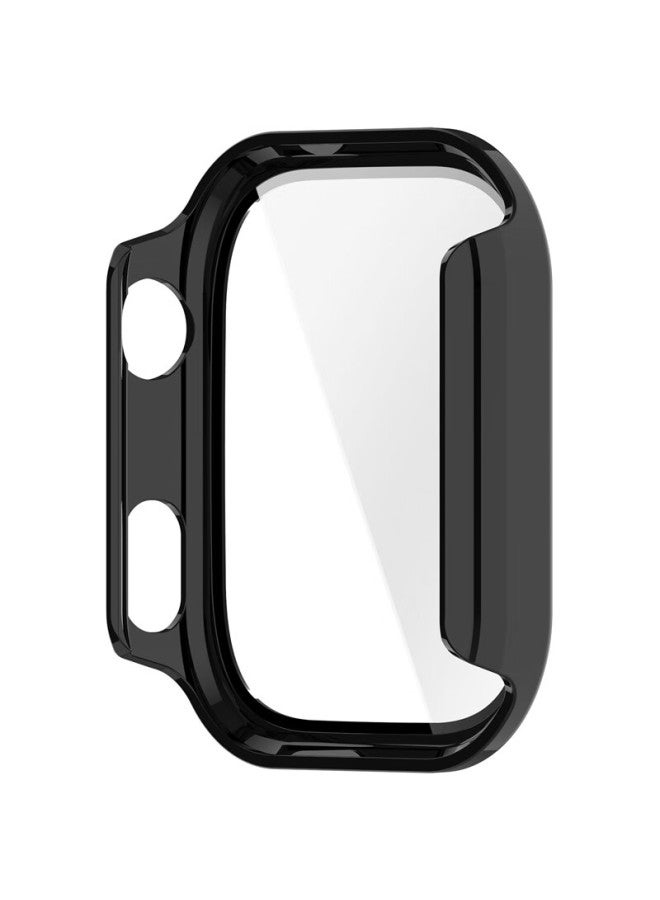 Kmaxai Tempered Glass Screen Protector + Hard Case Full Coverage Case For Redmi Watch 6 Xiaomi Redmi Watch Protective Case Anti-scratch Screen Film Black - Image 4