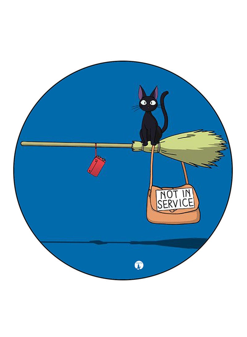 RKN Kiki'S Delivery Service Printed Mouse Pad Round  Multicolour