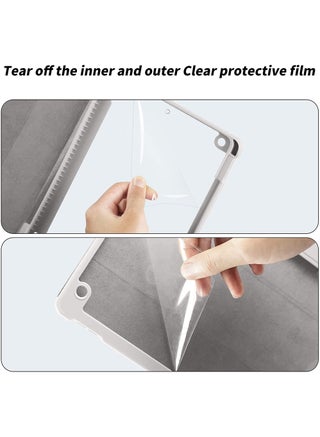 Case For iPad Air 11-inch M4 (2026, 8th Gen) / M3 (2025) / M2 (2024) & 10.9 Inch iPad Air 5th (2022) & 4th (2020) Cover Clear Transparent Shell Back with Pencil Holder, Slim Smart Cover for Air 11 inch and Air 10.9 inch, Auto Wake/Sleep - view 3