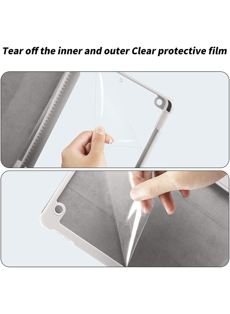 Rock Pow Case For iPad Air 11 inch M3/M2 2025/2024,iPad Air 5th 10.9 inch 2022/Air 4th 10.9 inch 2020 Generation Clear Back with Pencil Holder Auto Wake/Sleep Cover for air 4th/air 5th 10.9inch,air 6th/air 7th 11inch 2025/2024 - Image 3