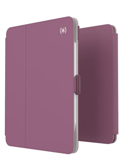 Speck Case for iPad Pro 4th Generation 11 Inch - Drop & Camera Protection, Slim Multi Range Stand, Apple Pencil Holder - Plumberry/Crushed Apple/CrepePink