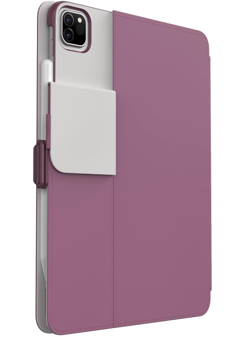 Generic - Speck Case for iPad Pro 4th Generation 11 Inch - Drop & Camera Protection, Slim Multi Range Stand, Apple Pencil Holder - Plumberry/Crushed Apple/CrepePink - Image 1