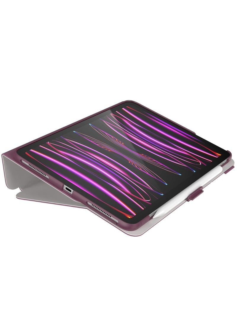 Generic - Speck Case for iPad Pro 4th Generation 11 Inch - Drop & Camera Protection, Slim Multi Range Stand, Apple Pencil Holder - Plumberry/Crushed Apple/CrepePink - Image 1
