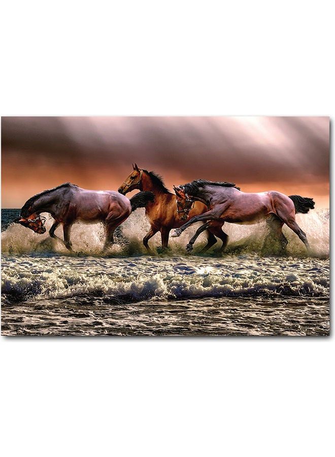 RYN فن جداري للخيول متعدد الألوان 40x60 سم - Image 1