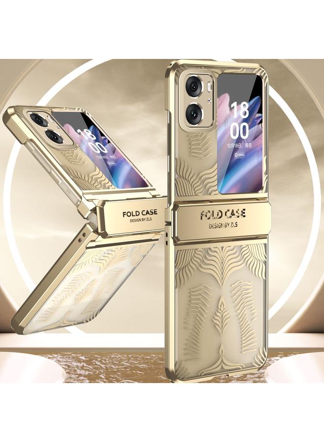S-TOP Case For OPPO Find N2 Flip Angel Wings Electroplated Frosted Phone Case - Image 2
