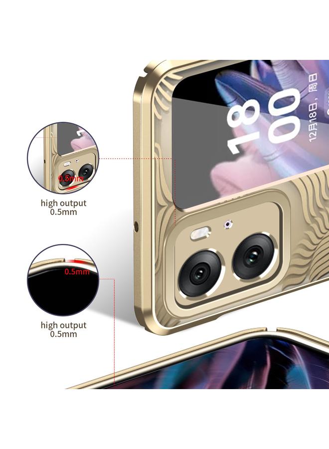 S-TOP Case For OPPO Find N2 Flip Angel Wings Electroplated Frosted Phone Case - Image 4