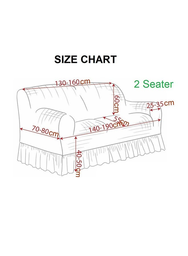 غطاء أريكة ذو مقعدين مفصل بشكل رائع ومصمم بشكل جميل وجذاب على شكل فقاعات - Image 2