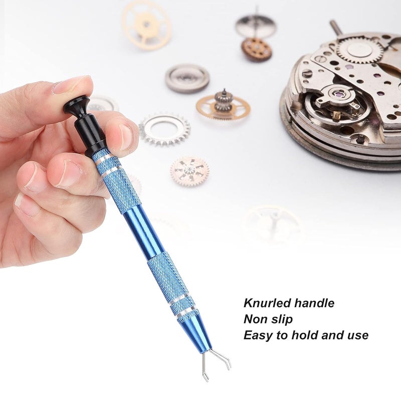 klarako 4 Prongs Grabber Jewelry Pick Up Tool，Metal Prong for Gems Diamond Pearls Beads Small Parts, Catcher Holder Jewelry Making Accessory(blue) - Image 2