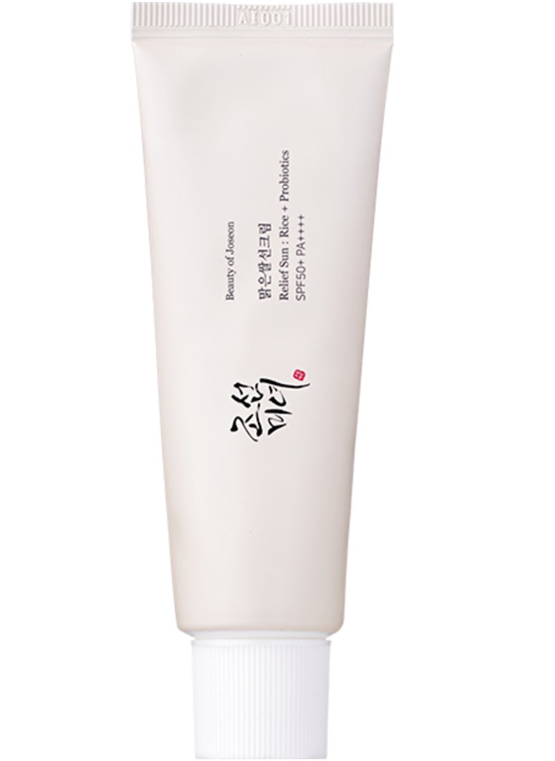 Beauty Origins - Beauty of Joseon Sun Relief Sunscreen Cream: Rice Extract & Probiotics 50ml by Beauty of Joseon All - Image 1