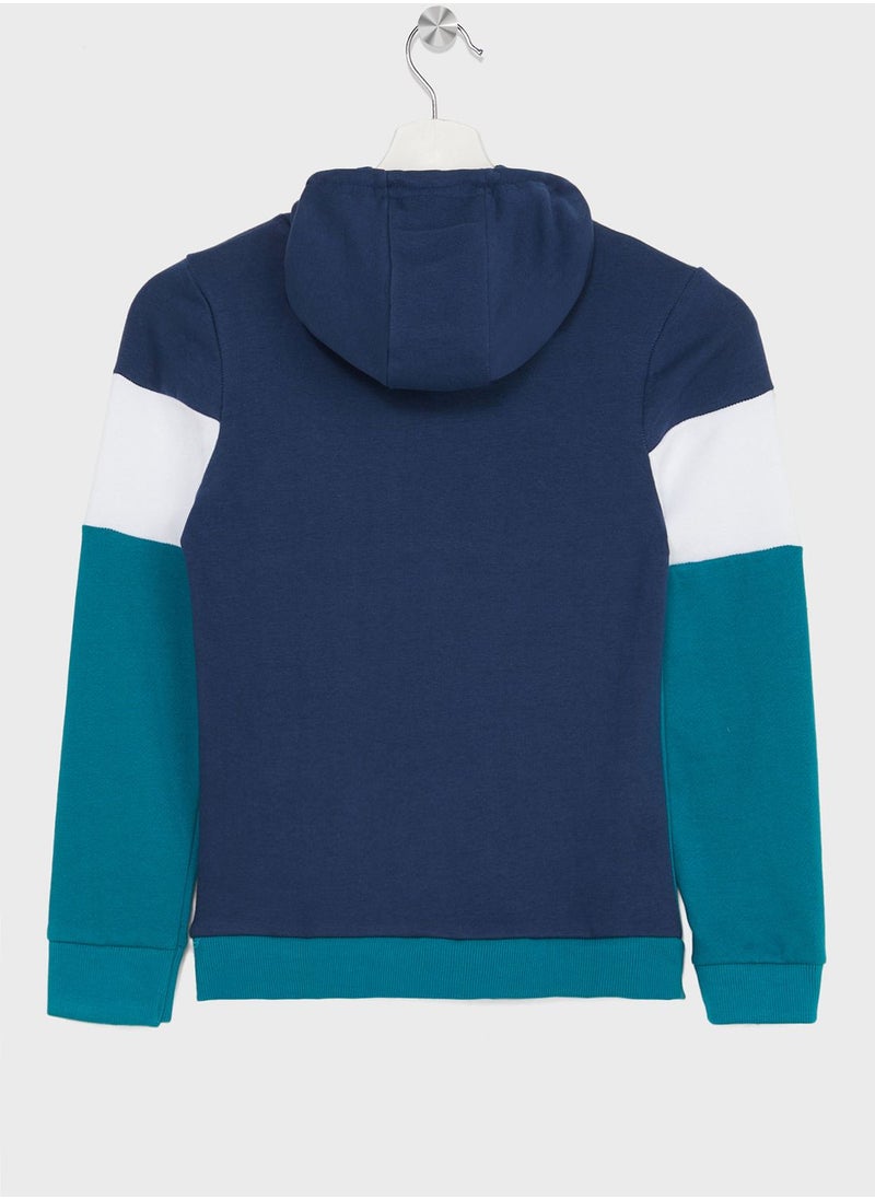 Pinata - Boys Colorblock Printed Hoodie - Image 1