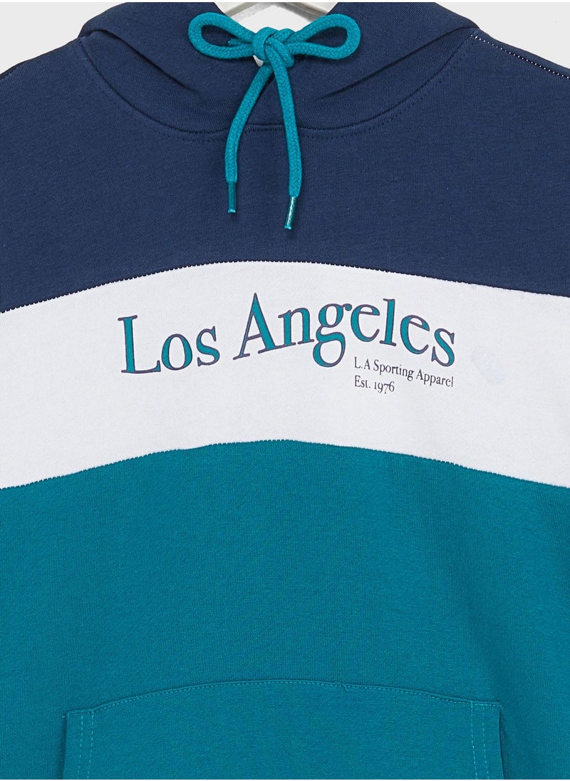 Pinata - Boys Colorblock Printed Hoodie - Image 1