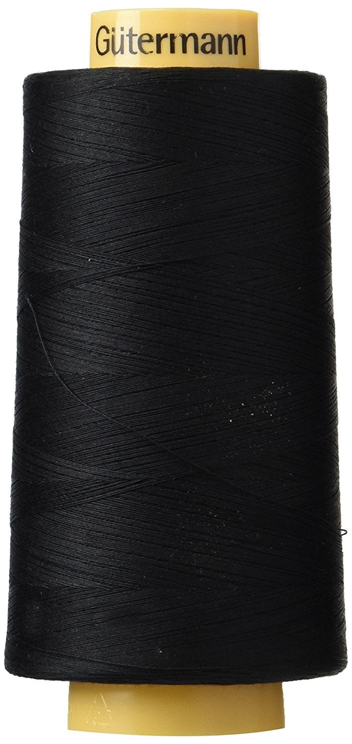Gutermann خيط قطن طبيعي من غوتيرمان، 3281 ياردة، أسود - Image 4