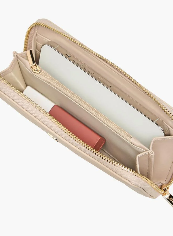 فلورا بيلا من شو إكسبرس محفظة بسحاب حولها وحزام قابل للفصل