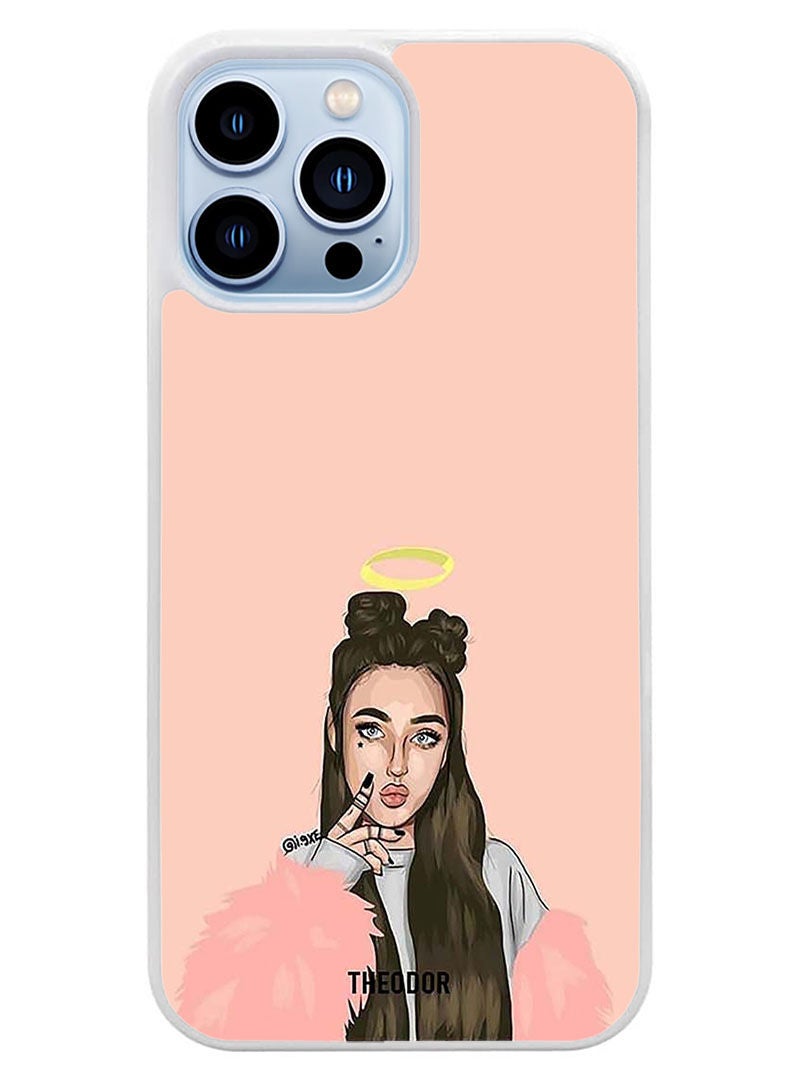 Theodor Protective Case Cover For APPLE IPHONE 14 Pro Max Princess(White Bumper) - Image 1