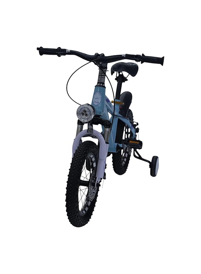 Rally Kids Bicycle 14 Inch Light Blue With Training Wheels Disc Brakes - Image 2