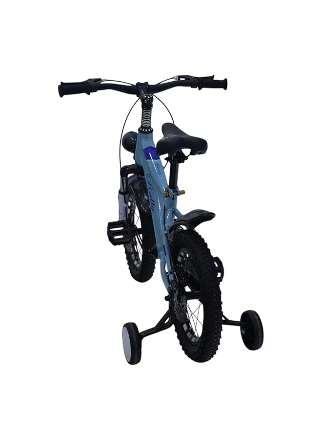 Rally Kids Bicycle 14 Inch Light Blue With Training Wheels Disc Brakes - Image 3