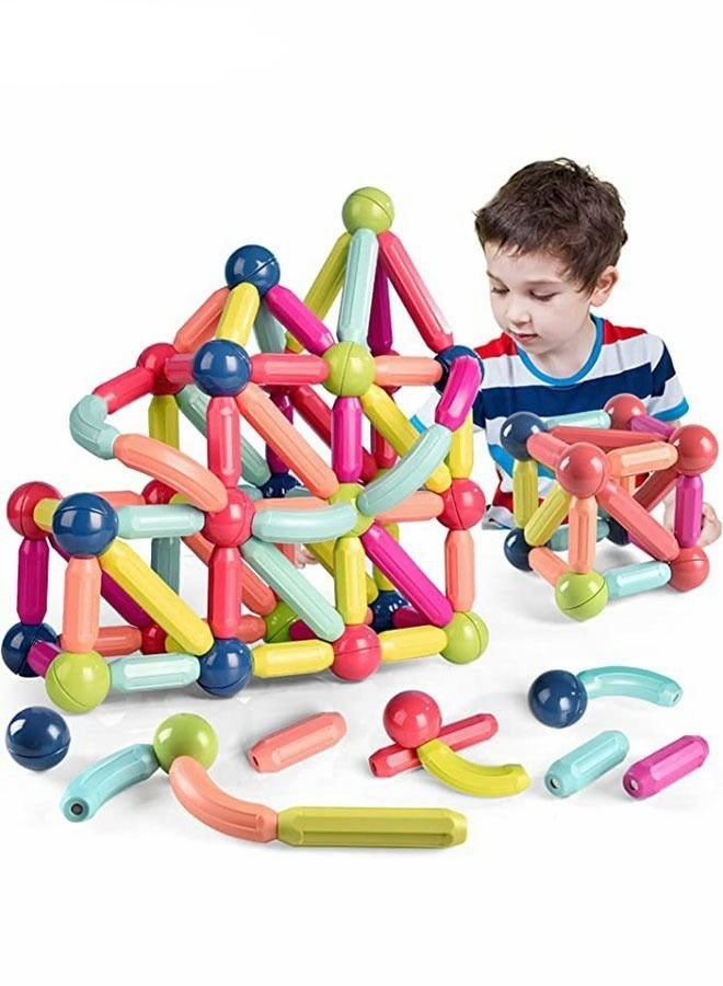 PYEBE 42-Piece 3D Magnetic Building Blocks Sticks Rod Set Toys 3+ Years Durale And Sturdy 3+ Years - Image 1