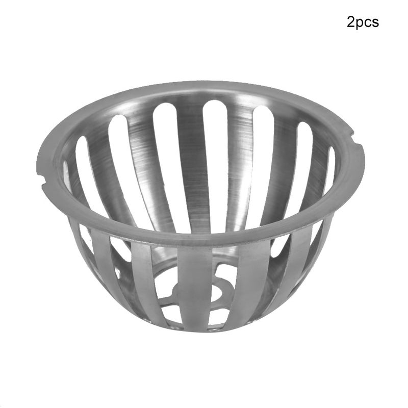 2pcs Stainless Steel Round Shape Anti blocking Roof Drain Floor Drain for Garden Balcony(100mm) - Image 1