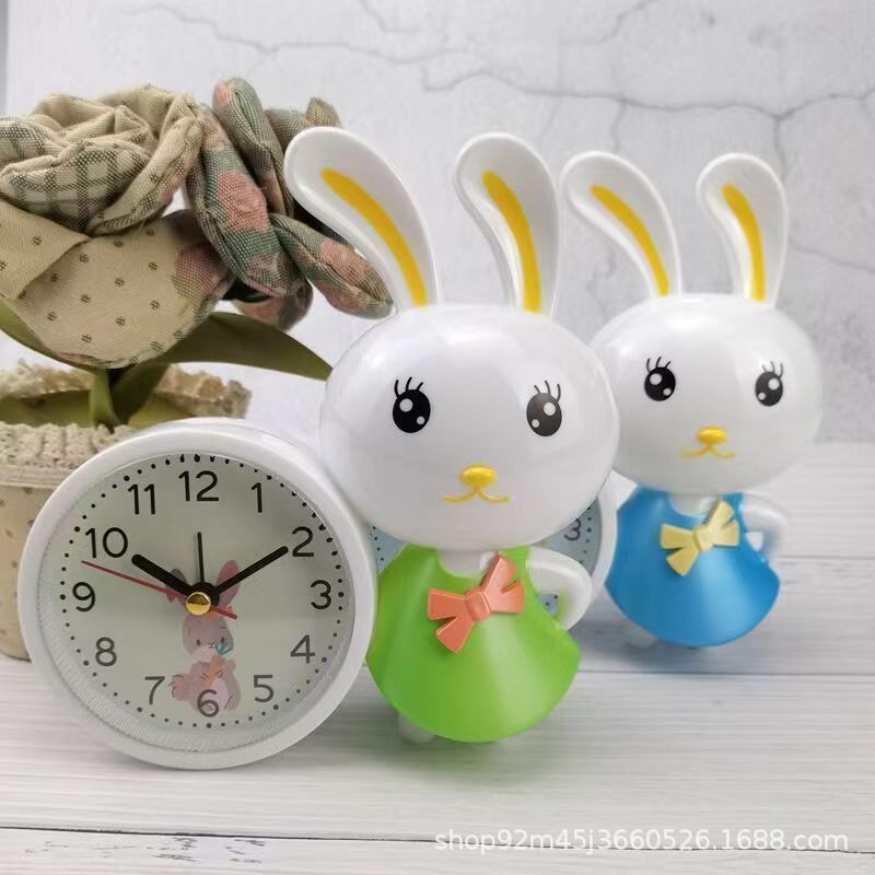 Alarm Clock For Children, Cartoon Silent Student Bedside Clock, Special For Bedroom Desk, Lazy Clock, Desk Clock, Fun Clock - Image 4