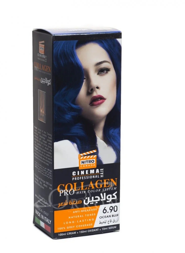 Bigen Collagen Pro Hair Color Ocean Blue 6.90