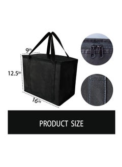 Excefore 2 Insulated Reusable Grocery Bag with Zippered Top, XL, Large, Frozen Foods Cold, Cooler Shopping Accessories, Insullated Bags  - Image 2