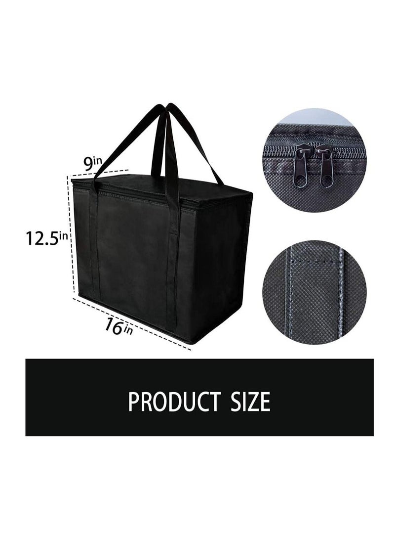 Excefore - 2 Insulated Reusable Grocery Bag with Zippered Top, XL, Large, Frozen Foods Cold, Cooler Shopping Accessories, Insullated Bags - Image 1