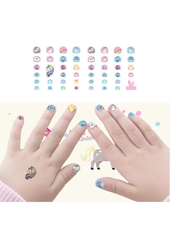 Quantum 6 Sheet Unicorn Nail Art Stickers Decals 3D Self-Adhesive Star Crown Decals - 270+ Cute Nail Design Accessories for Women and Girls DIY Nail Art Decoration (Multicolor) - Image 3