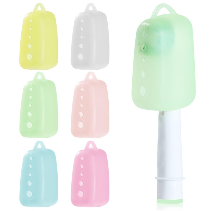 Lapfoon 6 Packs Silicone Toothbrush Covers Tooth Brush Cover Cap for Electric Manual Toothbrushes Toothbrush Travel Essentials - Image 1