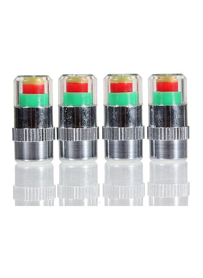Loquat 4-Piece Car Tyre Pressure Monitor Valve Stem Cap - Image 2