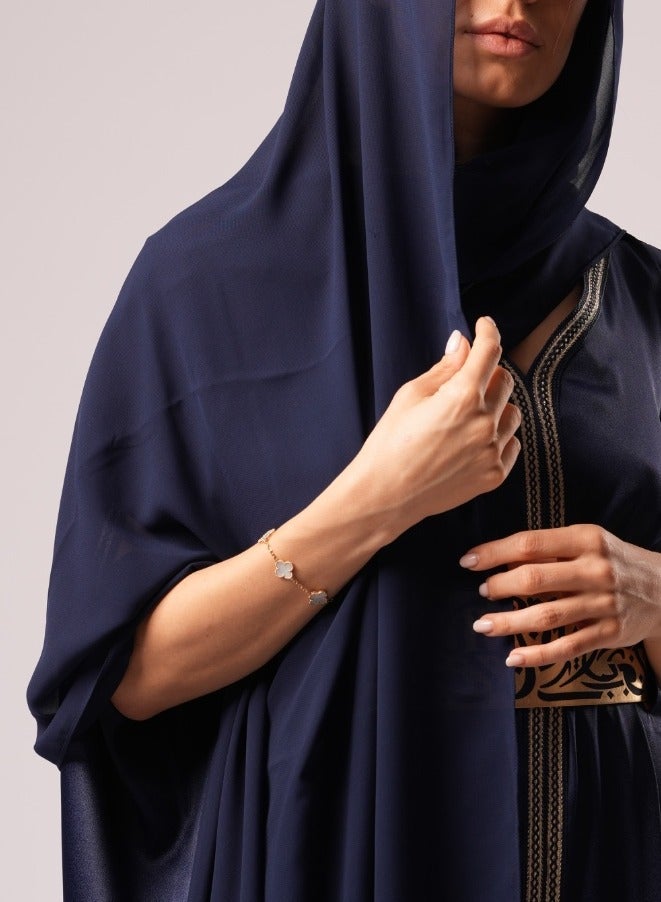 مايسون_ارابيلا شال أزرق - Image 3