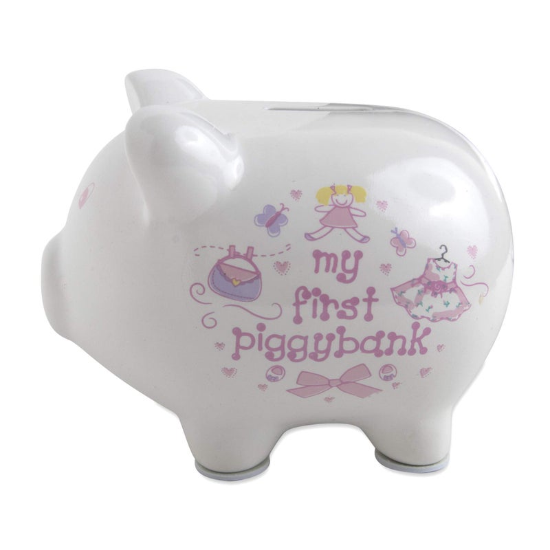 Baby Essentials My First Piggy Bank, Baby's First Piggy Banks for Boys and Girls (Pink) - Image 2