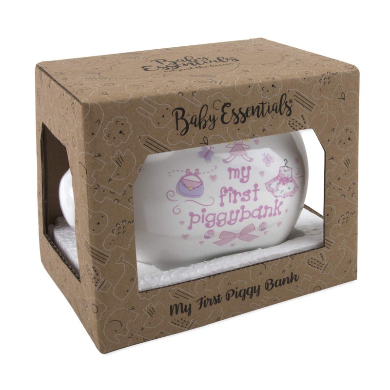 Baby Essentials My First Piggy Bank, Baby's First Piggy Banks for Boys and Girls (Pink) - Image 5