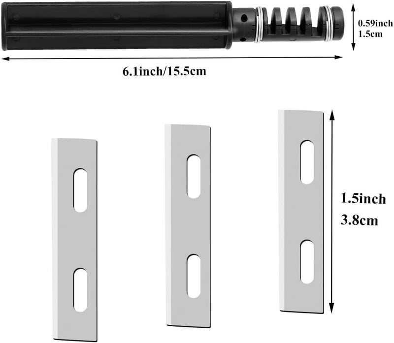 Hilitand Leather Lace Maker, Leather craft Cutting DIY Swivel Leather Strip Hand Cutter Craft Tools with 3 Blade - Image 2