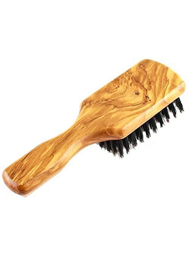 SHASH Since 1869 Hand Made In Germany - Robust Craftsman 100% Boar Bristle Hair Brush For Men, Suitable For Thin To Normal Hair, Firm, Naturally Conditions Hair, Improves Texture And Stimulates The Scalp - Image 1