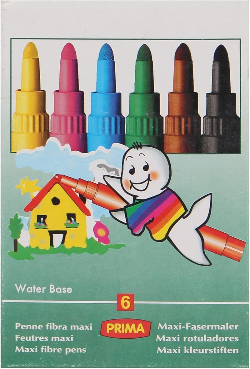 Prima Flowmaster Pack Of 6 Thick Markers