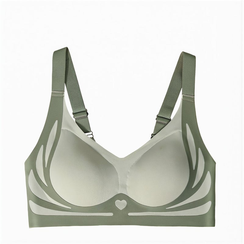 High Durability Seamless Bra 100 Wash No Deform M Green Long Lasting - Image 1