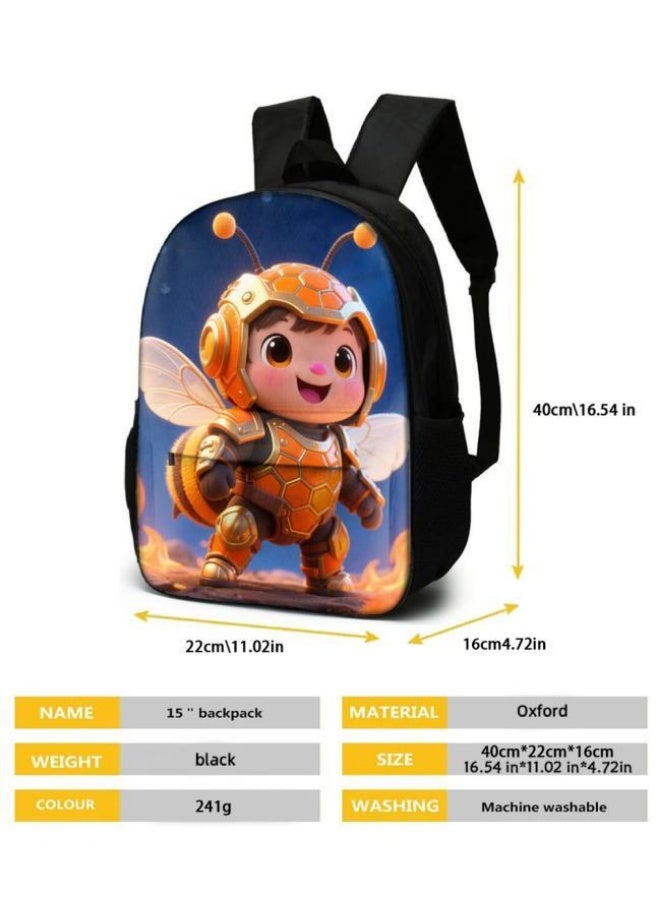 Bright Li Fire Unlock the new fashion of childish fun! Three-piece set of bags, cartoon elements for children and teenagers (students, children, friends' outings, mountain climbing, schooling, etc. can be used) - 40 - Image 5