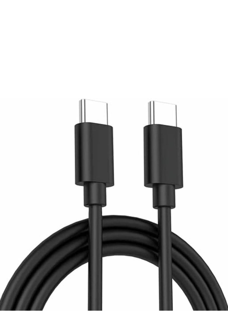 ماركة غير محددة - كابل USB C إلى النوع C سريع من النوع أسود - Image 1