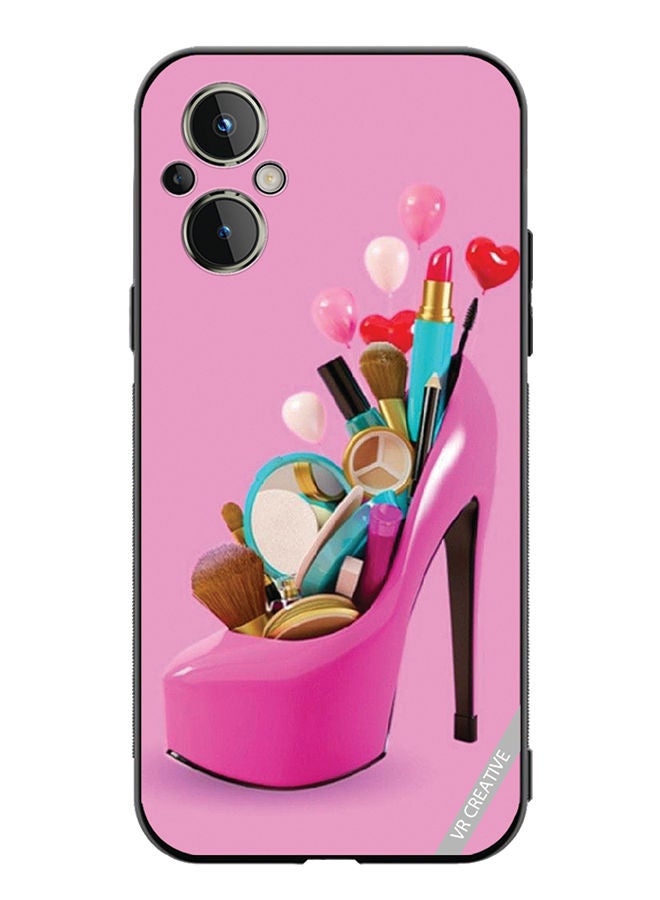 VR CREATIVE Protective Case Cover For OnePlus Nord N20 5G Barbie Shoe Design Multicolour - Image 1