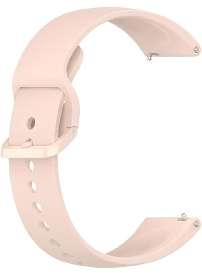 أشرطة متوافقة مع ساعة Xiaomi Redmi Watch 5 Lite/Active، حزام سيليكون ناعم [مقاوم للتآكل] [قابل للتنفس] - (وردي) - Image 2