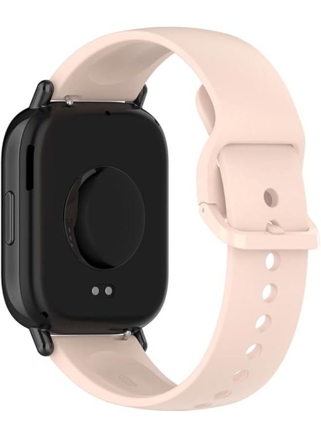 أشرطة متوافقة مع ساعة Xiaomi Redmi Watch 5 Lite/Active، حزام سيليكون ناعم [مقاوم للتآكل] [قابل للتنفس] - (وردي) - Image 4