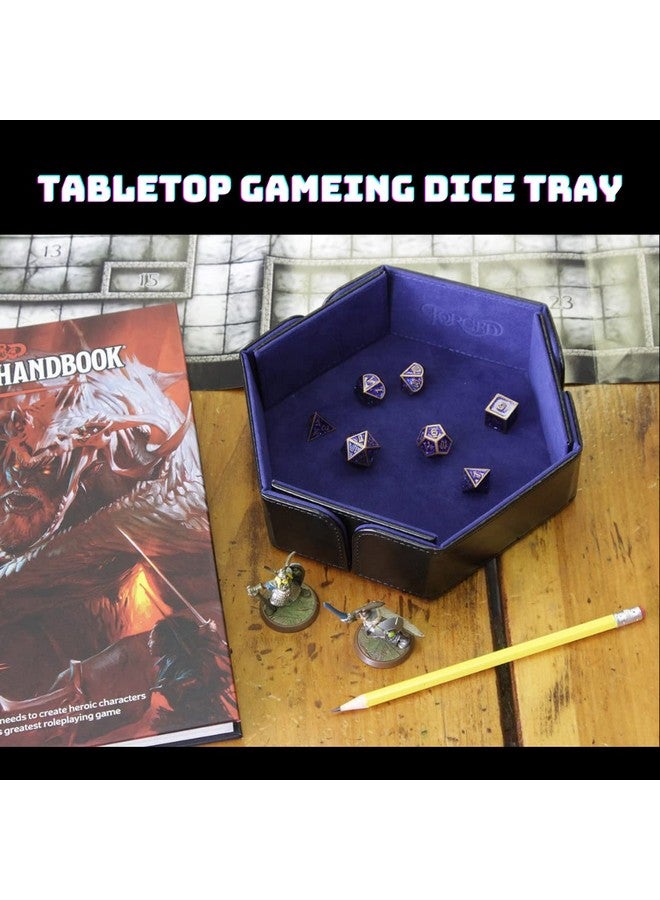 Forged Dice Co. 6.5 Inch Magnetic Folding Dice Tray - Portable Folding Dice Rolling Tray for use as DND Dice Tray D&D Dice Tray or Dice Game - Quiets Rolling Metal Dice and Folds Flat - Red - Image 5