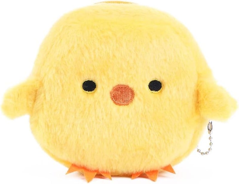 YSSZAM 1Pc Yellow Cute Cartoon Coin Purse,Creative Chicken Pig Avocado Fruit Shape Bag for Girls Mini Zipper Purse Wallets Women's Coin Purses and Pouches - Image 1