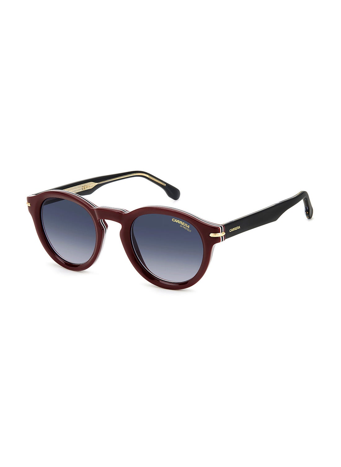 Carrera Unisex UV Protection Round Sunglasses - Carrera 306/S Burgandy 48 - Lens Size: 48 Mm 