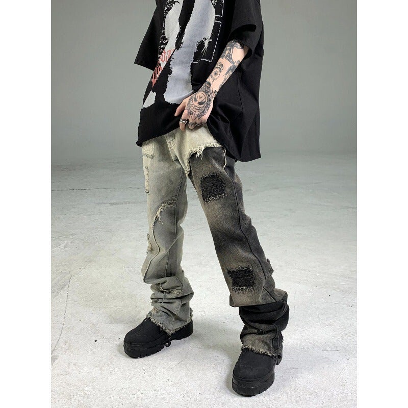 Unisex Classic Denim Jeans Loose Fit Daily Outdoor Wear - Image 1