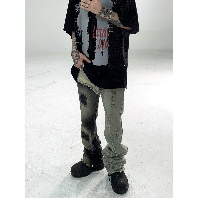 Unisex Classic Denim Jeans Loose Fit Daily Outdoor Wear - Image 5