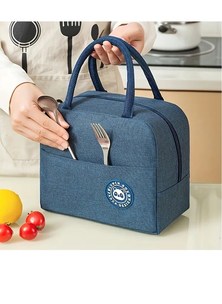 PAMEER 1pc Insulated Lunch Bag With Bear Pattern - Waterproof And Portable For School And Office - Keeps Food Fresh and, for Women, Man, Office, School, College, Beach, Picnic, Fishing, Hiking Travel. - Image 4